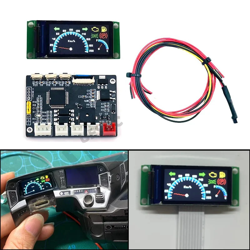 Diy Electronics For Kids - モデルシミュレーション電子ディスプレイ 1/10 RC クローラーカー トラクサス Trx4