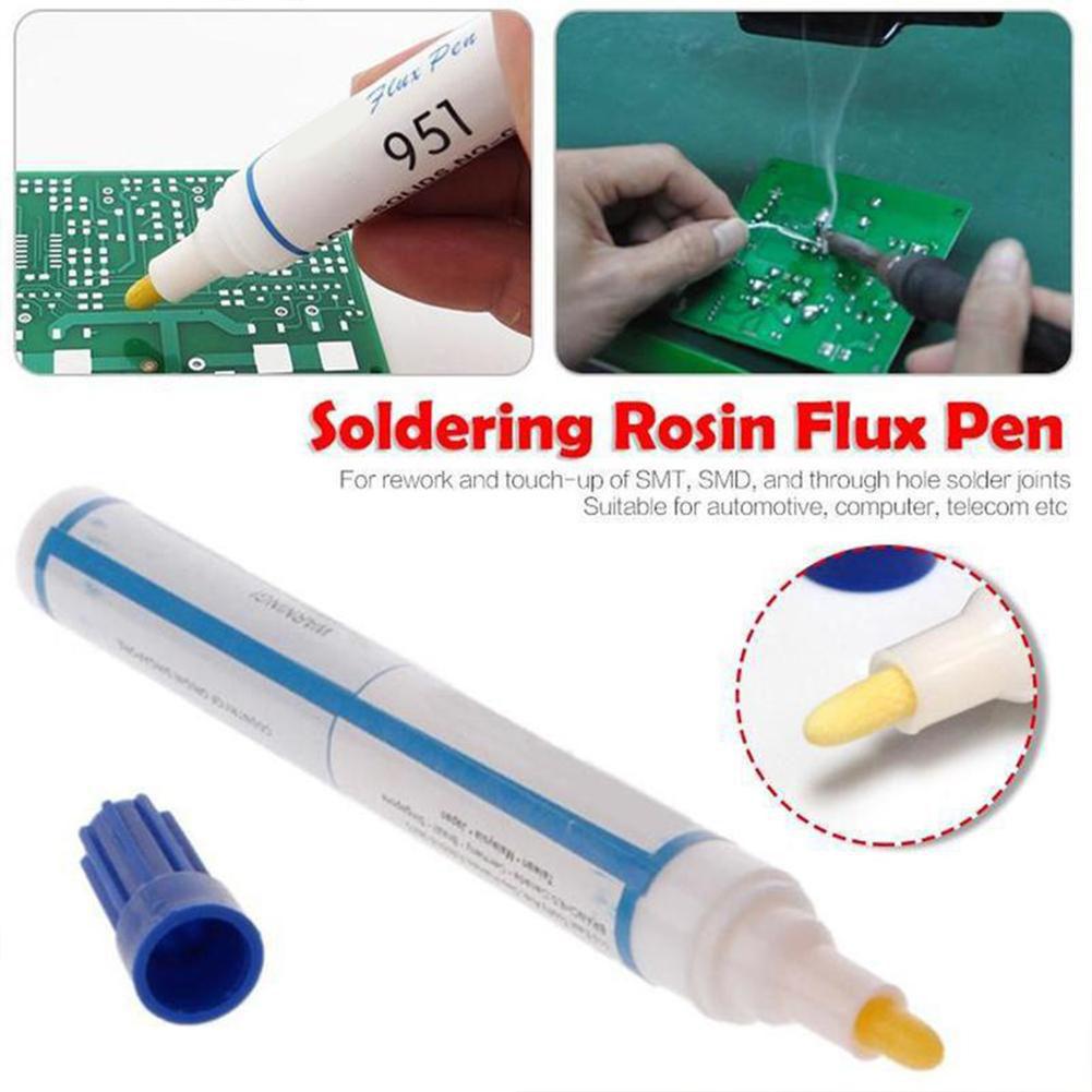 Flux Pen Electronics - はんだ付けフラックスペン 10ml DIY ケスターはんだパワークリーニングフリーウェルディングペン ソーラーセルプロセスツール 1個