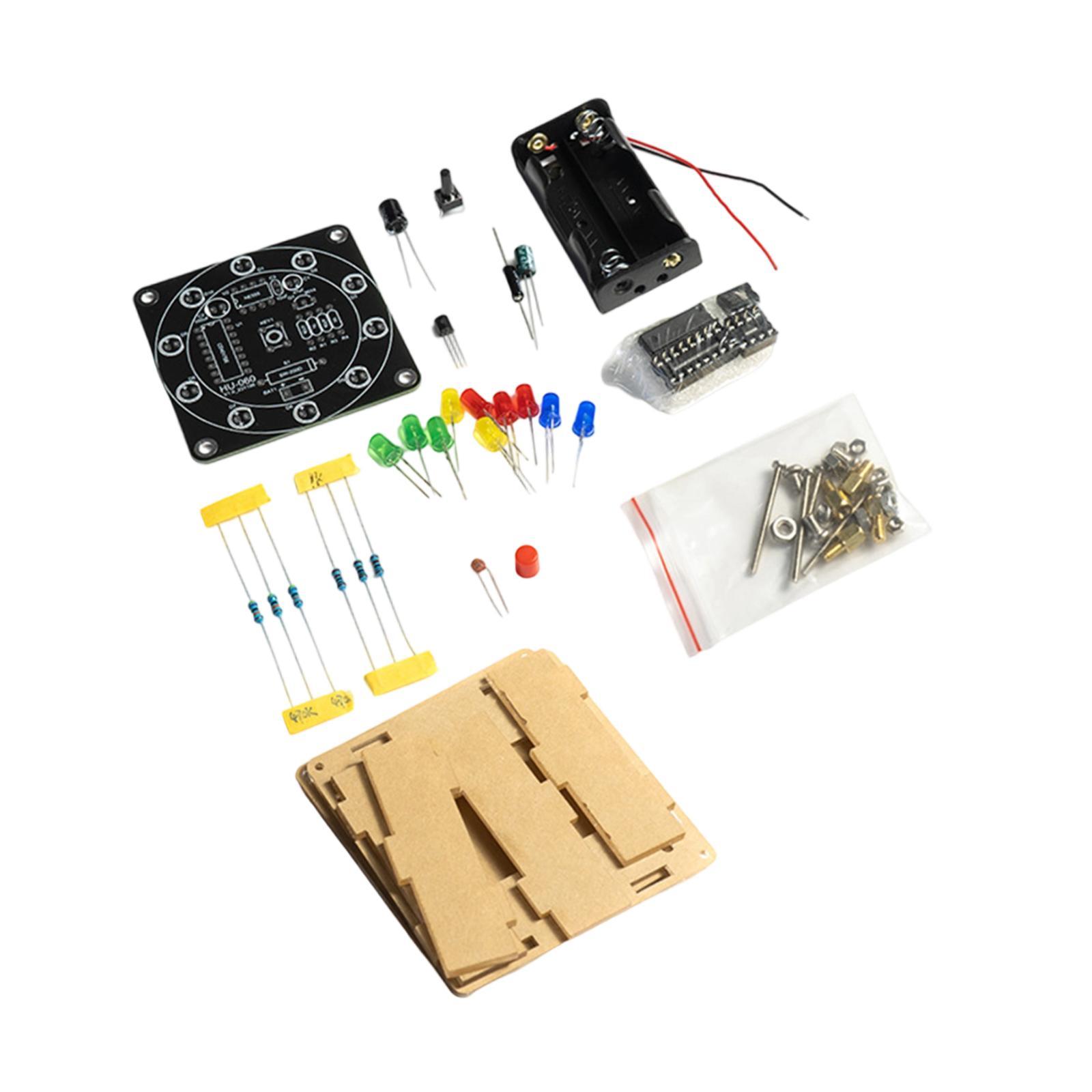 Diy Electronics Projects For Adults - DIY 電子ラッキーフォーチュンホイールキット Ne555 CD4017 実践的な電子トレーニングボード 初心者向け大人向けのはんだ付けプロジェクト