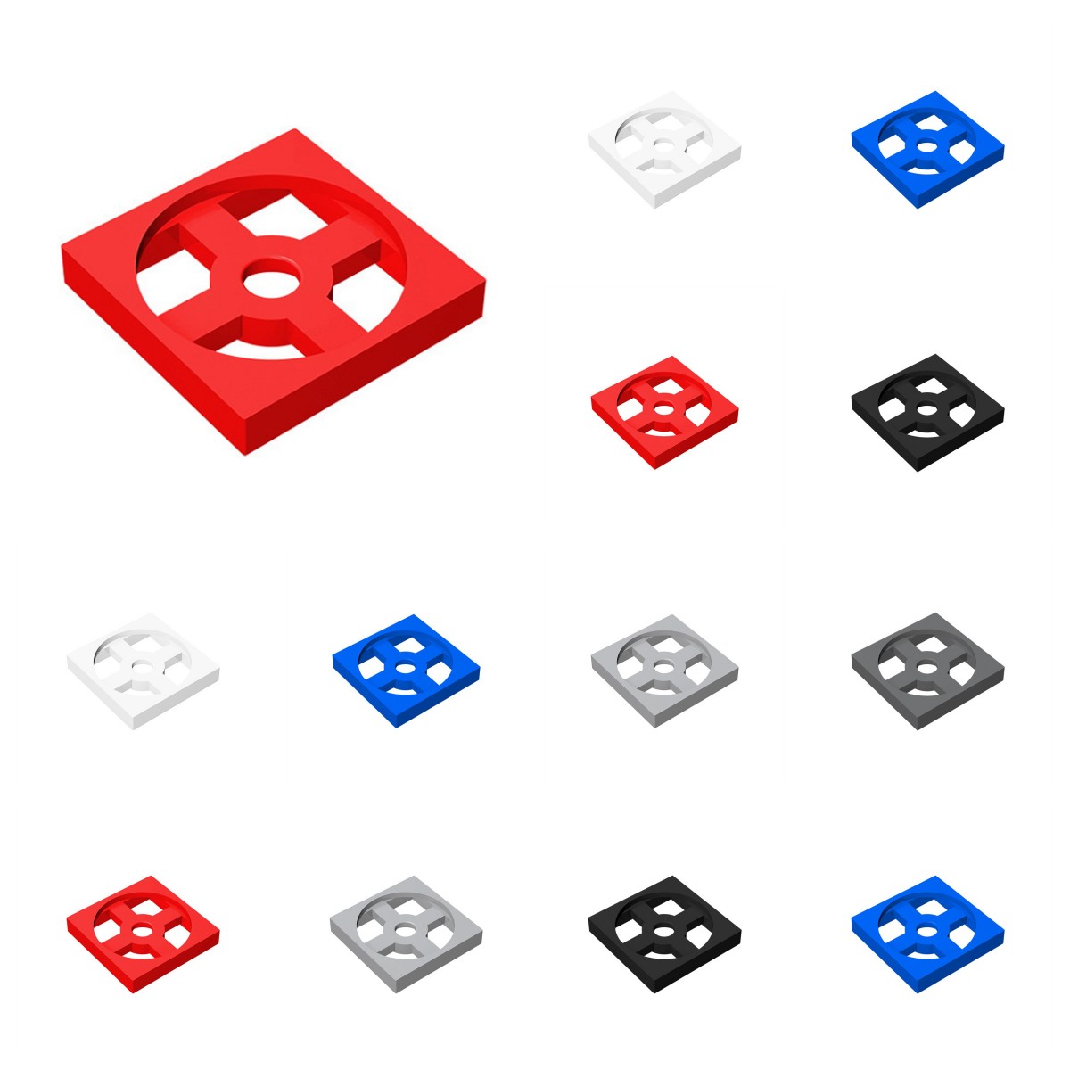Diy Lego Electronics - 50個 3680 3679 ターンテーブル 2 x