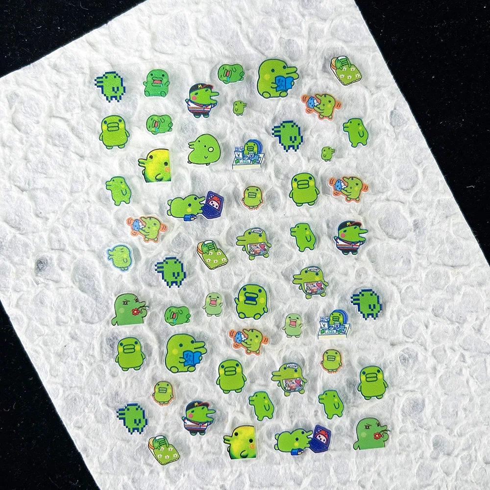 Diy Electronics Game - かわいいゲーム進化電子ペットステッカーネイルアートかわいい動物防水 Diy 電話ケース Loptop 水筒ステッカーギフト