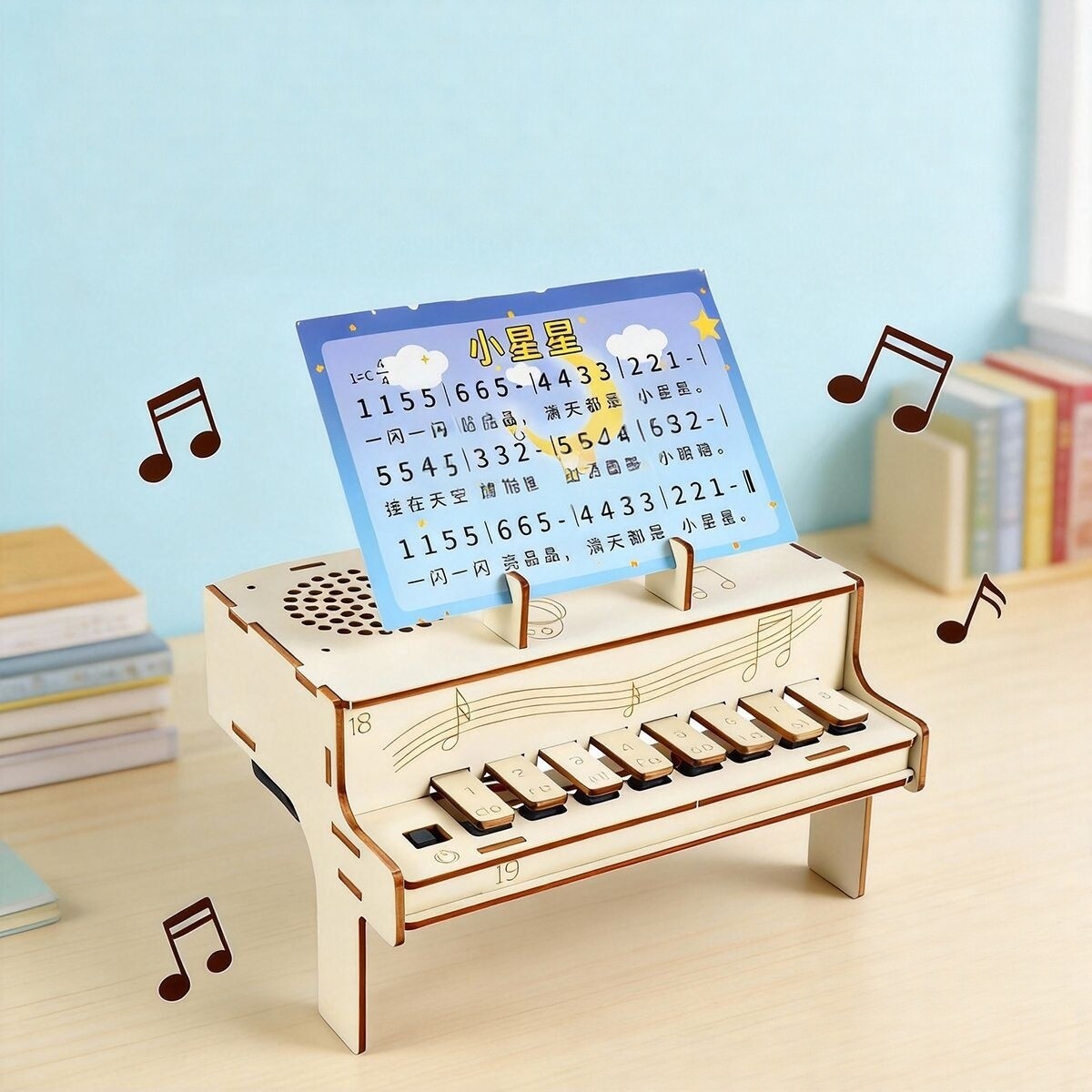 Diy Electronics For Kids - DIY 木製電子ピアノモデル STEM 組み立てキット物理学音響実験教育教材大人の学習のため