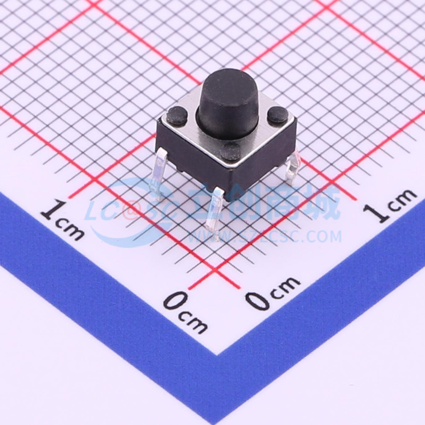 Push Button Tactile - 302個 TS-1095-A5B2-D1 -4P 6x6mm SPST 1.8N