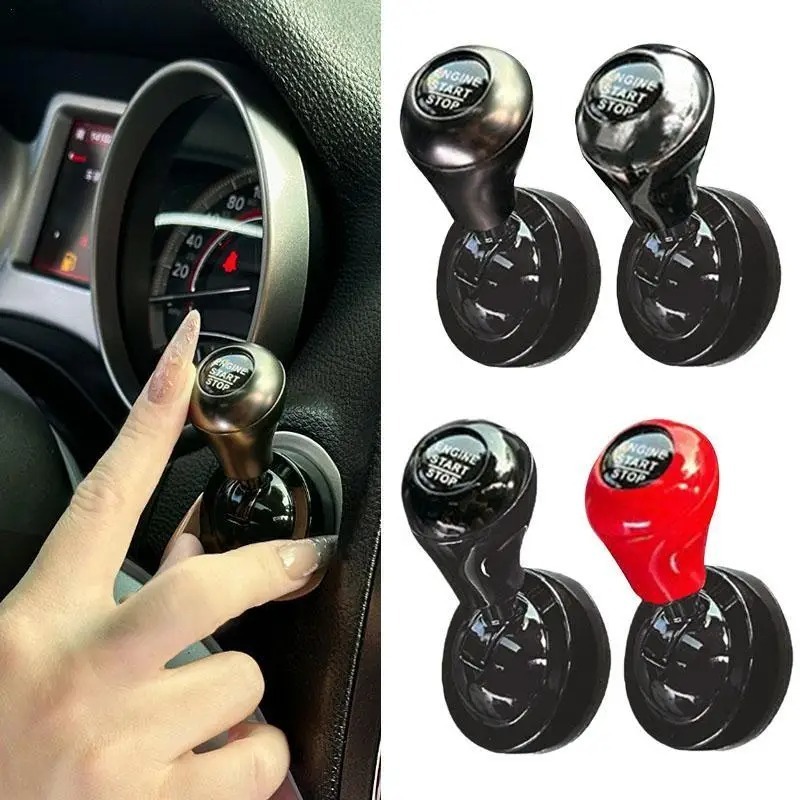 Push Button Tactile - ワンタッチスタートボタン付きプッシュスタートロッカーレバーレトロジョイスティック装飾自動車インテリアアクセサリーカーギフト