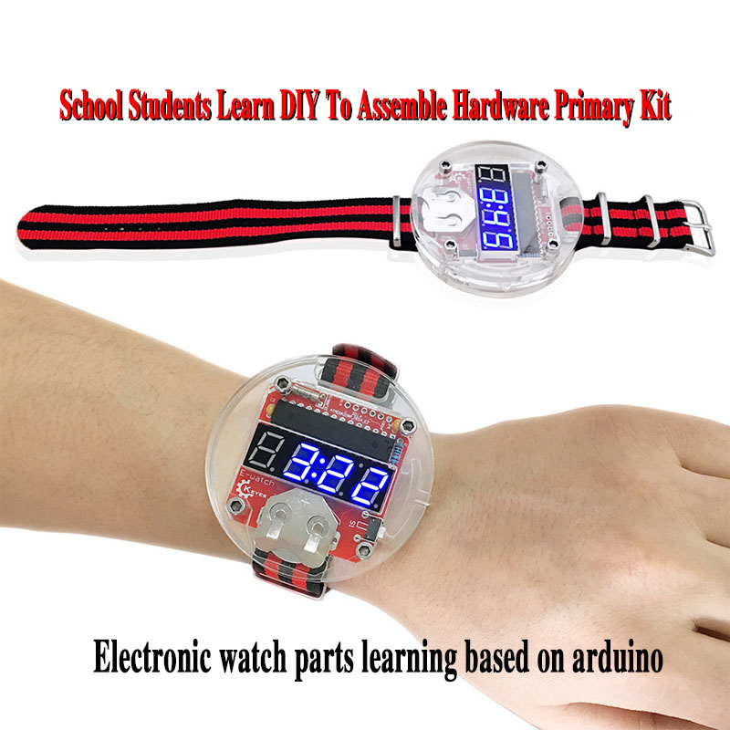 電子時計部品学習ハードウェアアセンブリをベースにしたシングル - Learn Diy Electronics のレビューと価格