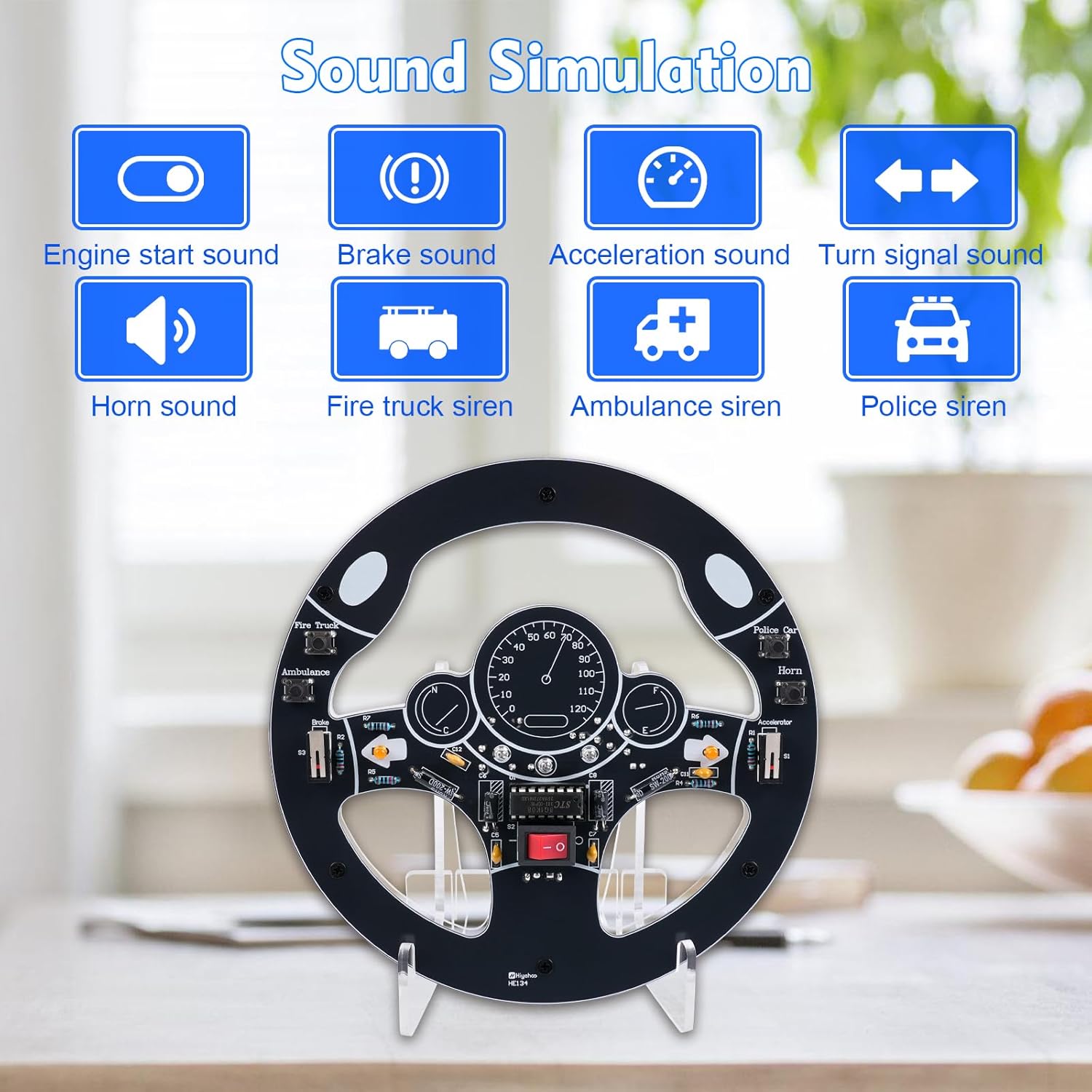 車のステアリングホイールDIYはんだ付けキットインタラクティ - Diy Electronics Projects For Adults のレビューと価格