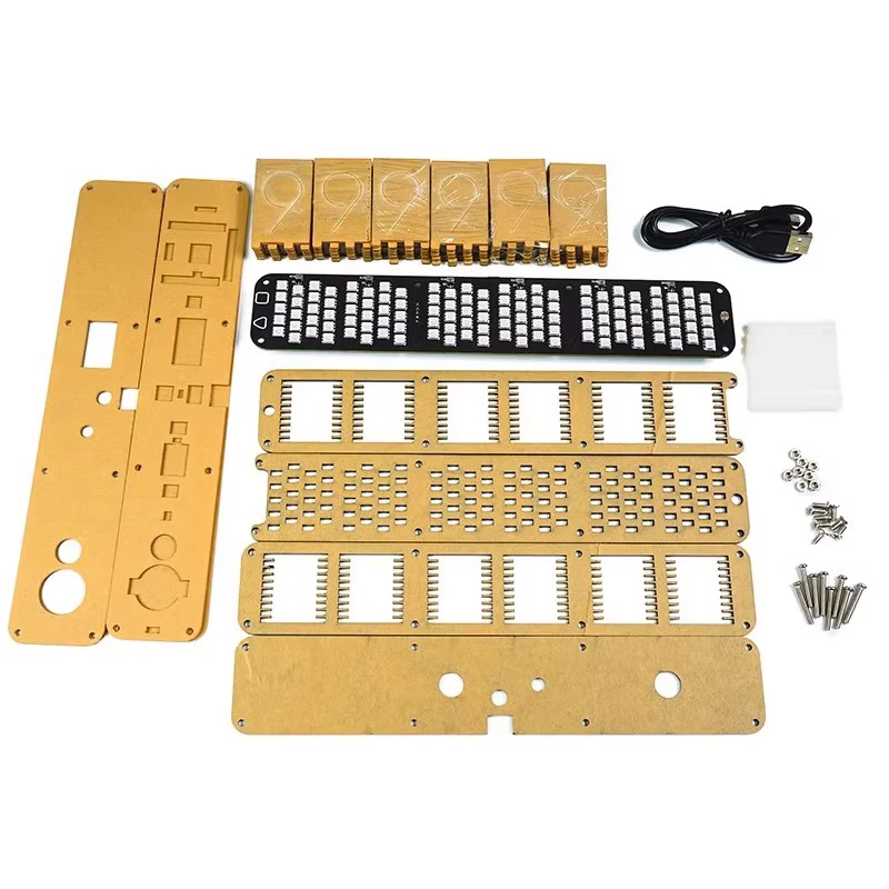 グローチューブ時計キット DIY 電子デジタル時計 ルースパ - Diy Electronics Desk のレビューと価格