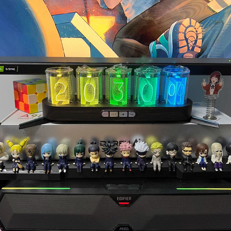 電子管時計DIYデジタル創作提案グロー管時計LEDライトeス - Diy Electronics Desk のレビューと価格