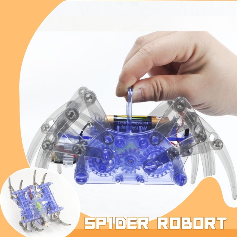 ホット販売新しい電動ロボットスパイダーおもちゃ DIY 教育 - Diy Electronics For Kids のレビューと価格