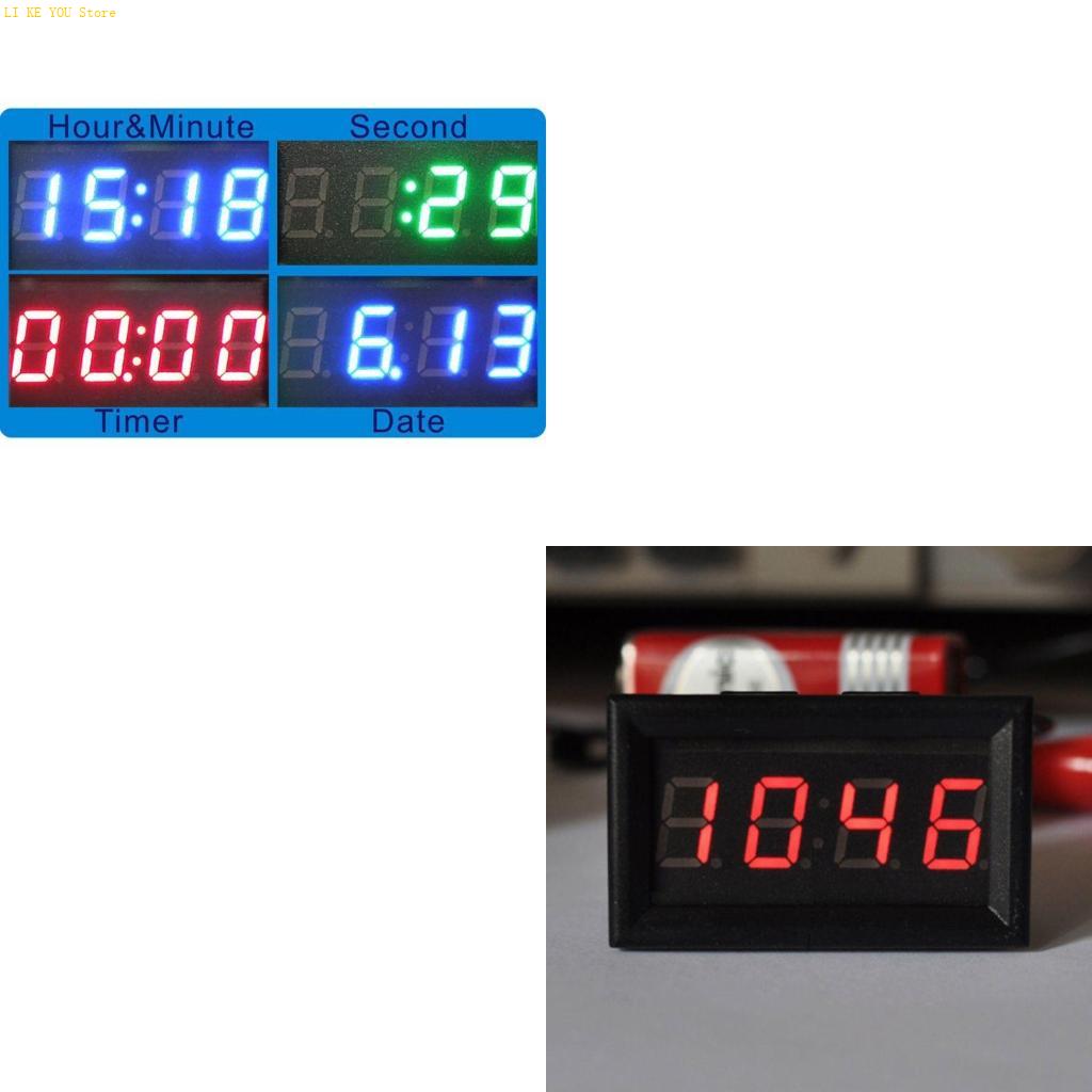 W3JE デジタル時計電子時計 LED デジタル表示 24  - Diy Motorcycle Electronics のレビューと価格