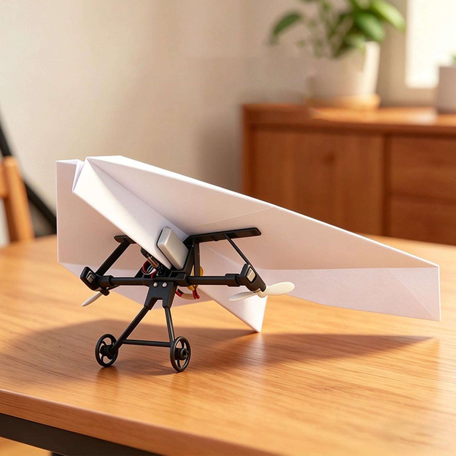 DIY RC紙飛行機キット、ジャイロスタビライザー付き電動リ - Diy Electronics For Kids のレビューと価格