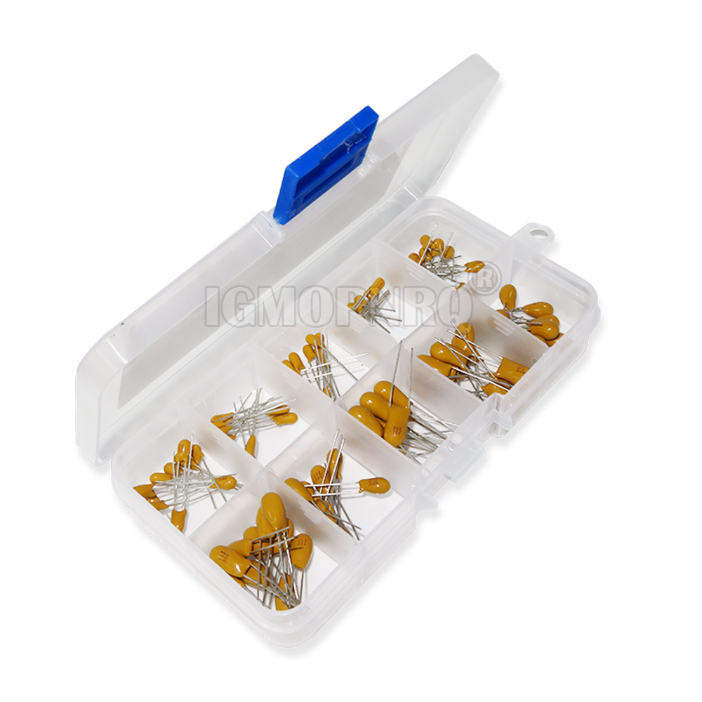 100PCS 10Value*10Pcs 16V Tanta - Capacitor Kit Assortment のレビューと価格