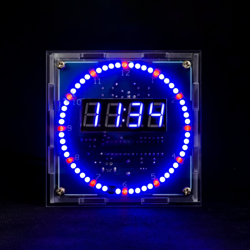 電子時計 DIY 光制御時計セット 多機能寝室デスク時計 ク - Diy Electronics Desk のレビューと価格