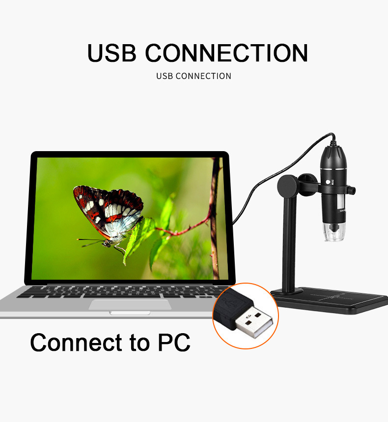 USB デジタル顕微鏡 500X/1000X/1600X 3 - Diy Electronics Microscope のレビューと価格