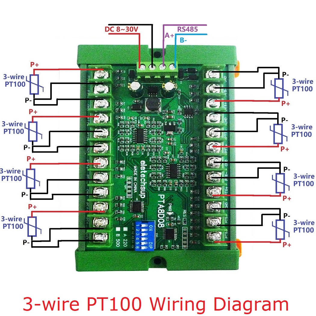 RS485 温度センサー取得モジュール 8AI RS485  - Ds18B20 Temperature Sensor のレビューと価格