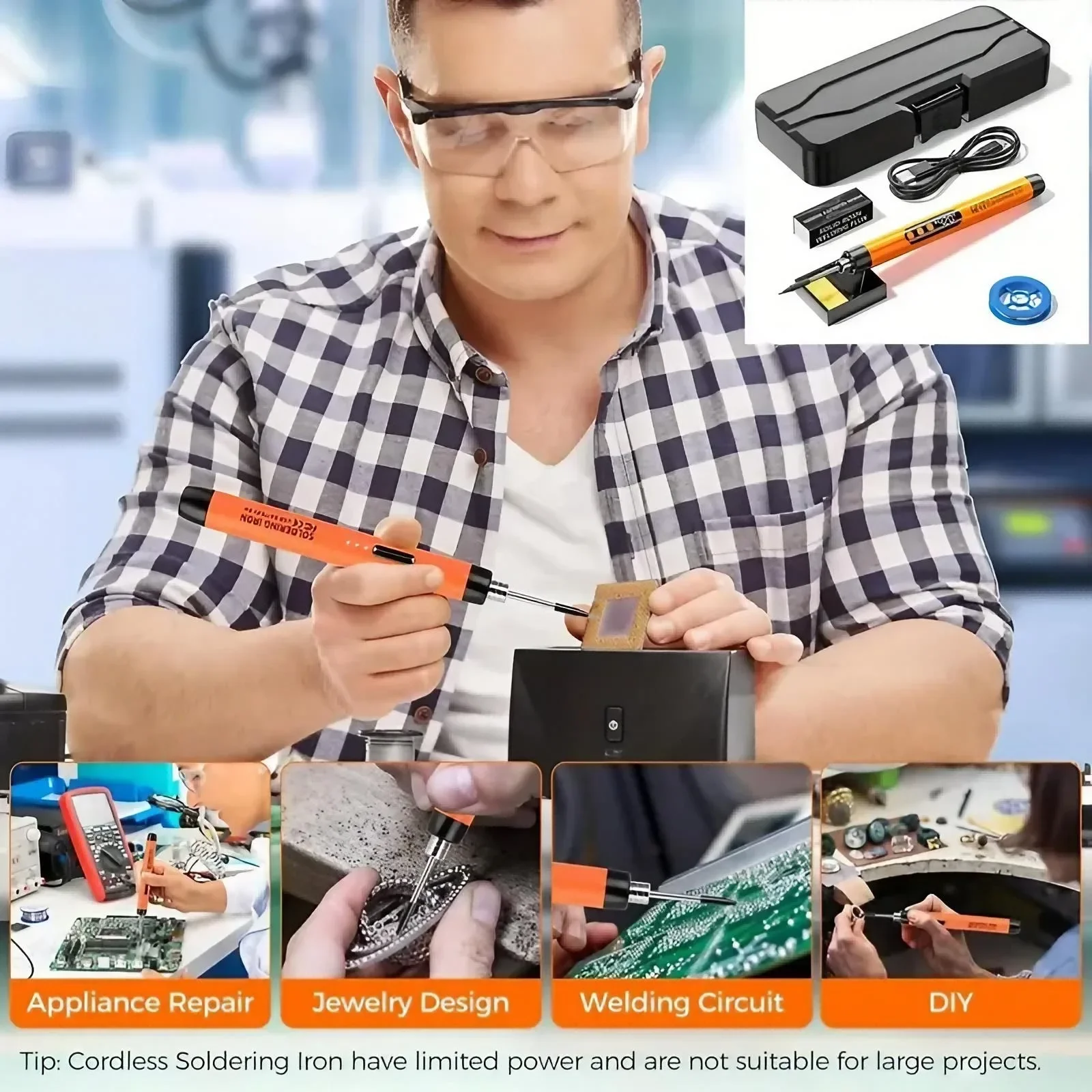 ミニはんだごて USB充電式 ポータブルワイヤレスはんだペン - Flux Pen Electronics のレビューと価格