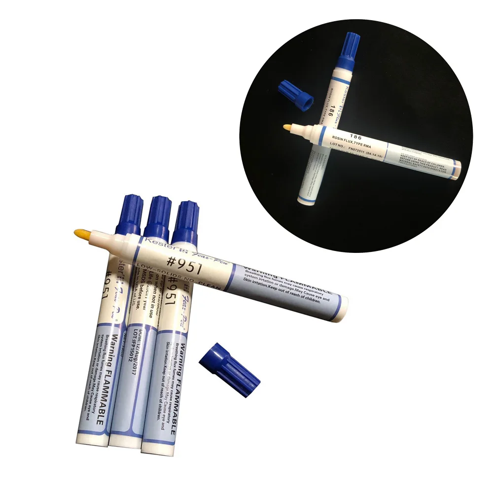 Rosin溶接フラックスはんだ付けペン、低糖PCBボード、は - Flux Pen Electronics のレビューと価格