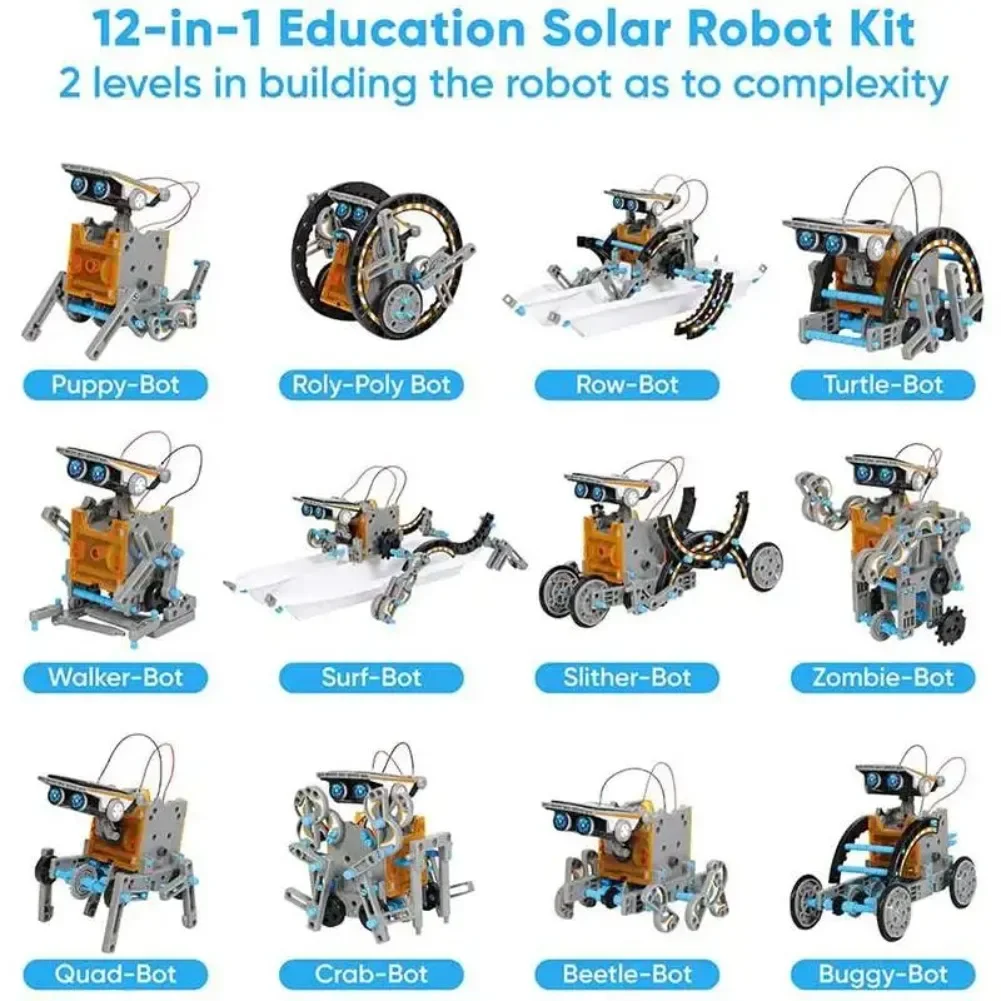 13 in 1 ソーラーロボット科学キット DIY ビルディ - Diy Electronics For Kids のレビューと価格